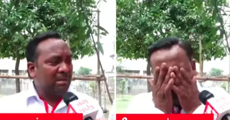 Indian Candidate Sobs on TV Because He Only Got 5 Votes, But 9 Family Members Voted