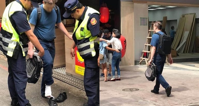 American Man Caught Taking Upskirt Videos of Women in Taipei Using Camera Hidden in Shoe