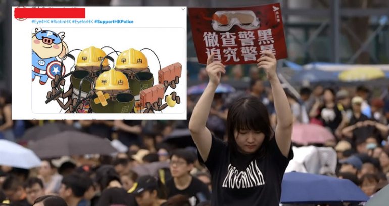 China Praises Citizens Breaking the Law to Attack Hong Kong Protesters on Banned Social Media