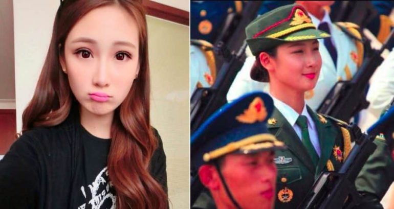 China’s ‘Most Beautiful Soldier’ is Also a Former Lingerie Model