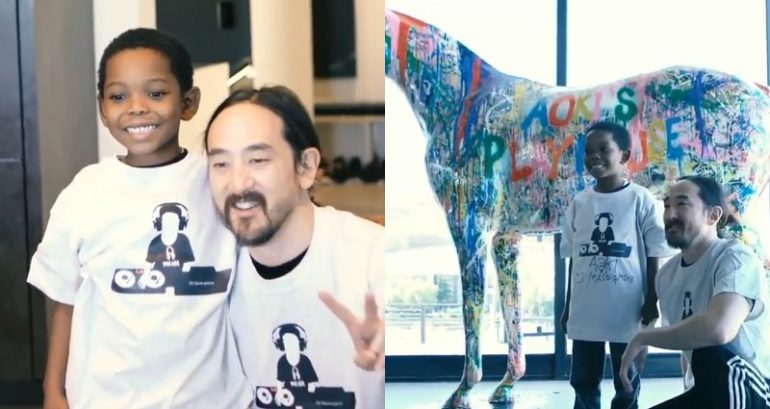 Steve Aoki Grants Boy With Life-Threatening Illness a Wish for Piano Lessons