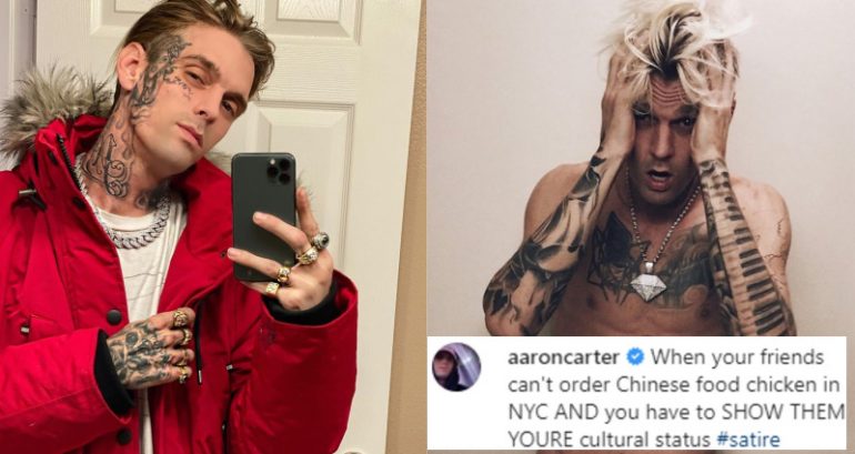 Aaron Carter Accused of Racism After Ordering Takeout in a ‘Chinese’ Accent