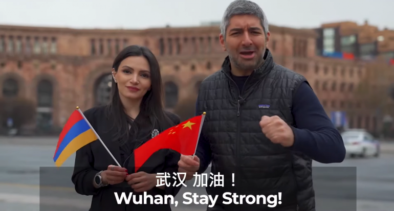 Armenia Voices Support For China Fighting COVID-19 in Heartwarming VIdeo