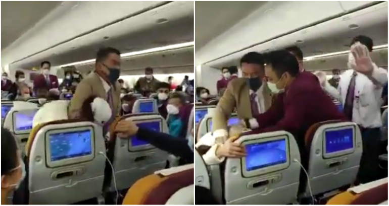 Woman Put in Headlock After Deliberately Coughing on Thai Airways Flight Attendant