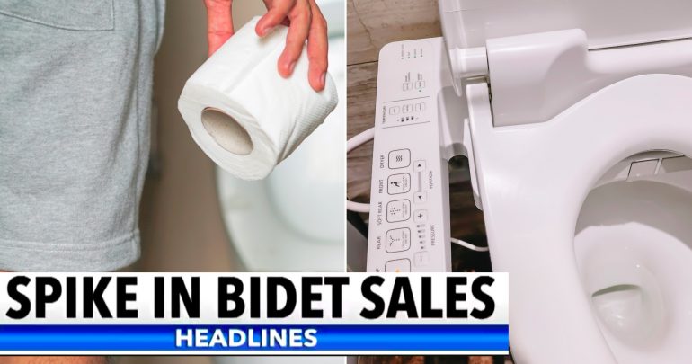 Bidet Sales Skyrocket 10X Because of Toilet Paper Hoarders