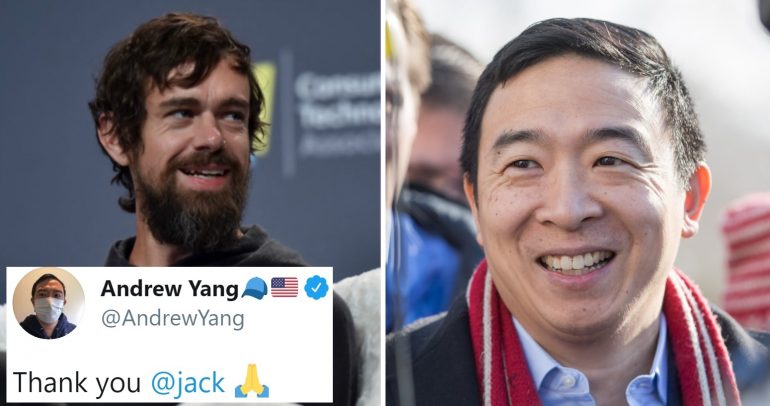 Andrew Yang Teams Up With Twitter CEO to Give Out $5 Million to Americans