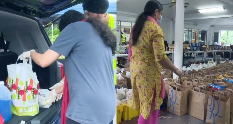 Sikh Community Distributes 2,100 Food Packages to Families in Maryland Amid Pandemic