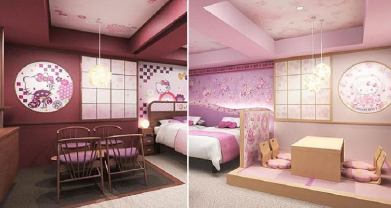 Hello Kitty Fans Can Now Dream in Pink Hotel Rooms