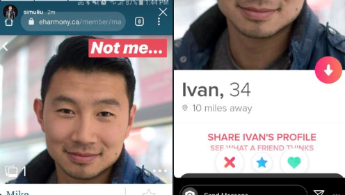 Simu Liu Responds After Discovering Many People Use His Photos to Catfish