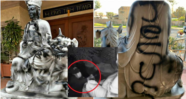 6 Buddhist Temples Vandalized in OC in November, 2 Women Caught on Camera