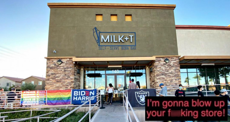 Las Vegas Boba Shop Targeted With Threats Over LGBTQ and Biden-Harris Flags