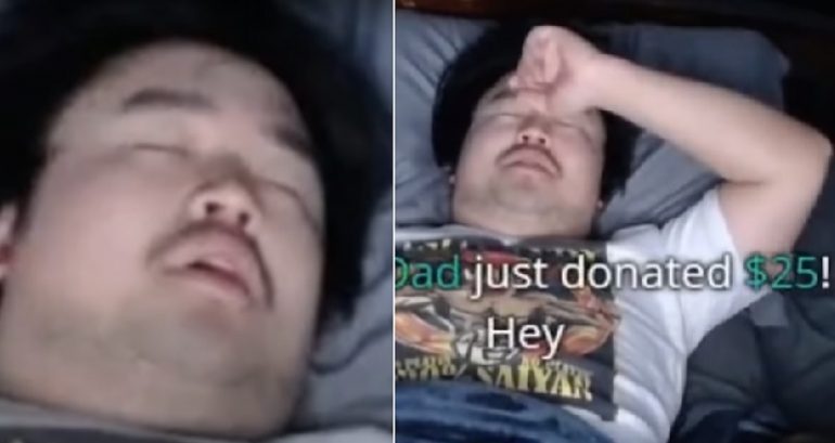 Influencer Earns $16K on Twitch by Streaming Himself Sleeping