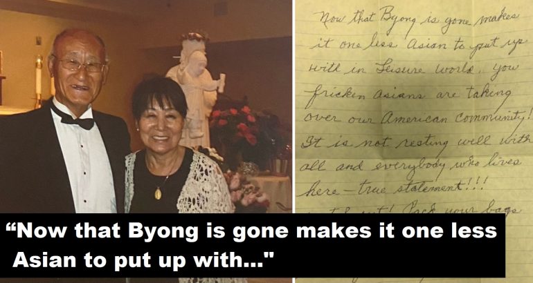 Asian Family Who Just Lost Father Gets Racist, Threatening Letter After Funeral