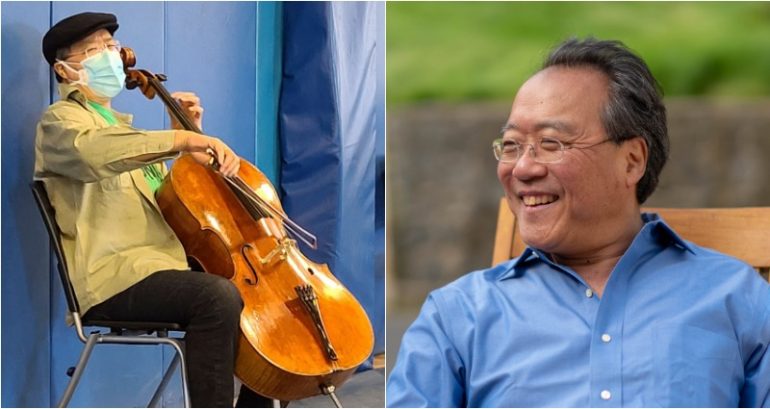 Yo-Yo Ma Gives Impromptu Concert After Getting Second Vaccine Dose in Massachusetts
