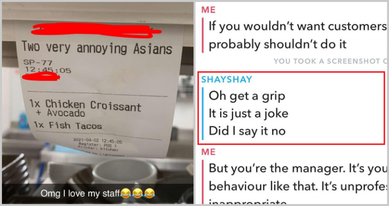 ‘It is just a joke’: Australian Restaurant Sparks Outrage After ‘Two Very Annoying Asians’ Receipt