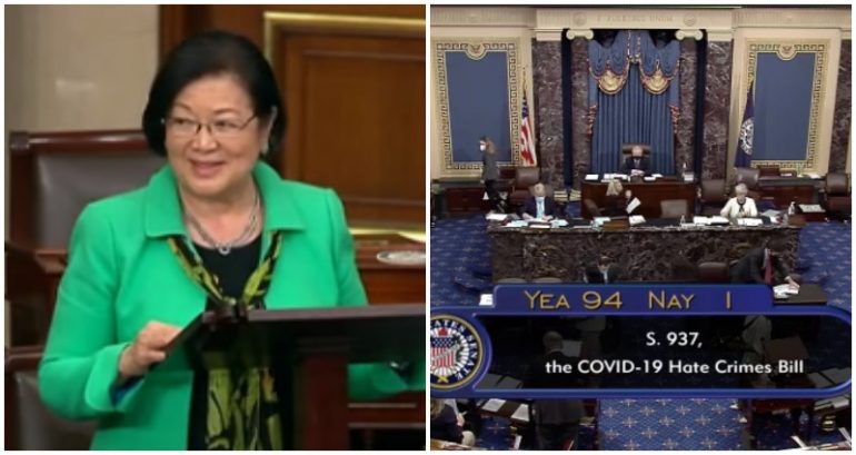 Anti-Asian Hate Crimes Act Passes With Overwhelming Bipartisan Vote