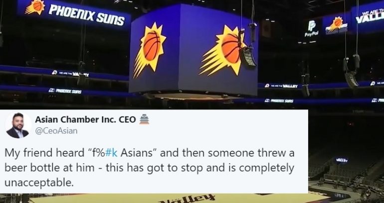Police Investigate Claims Someone Yelled ‘F**k Asians,’ Threw Beer Bottle at Phoenix Suns Game
