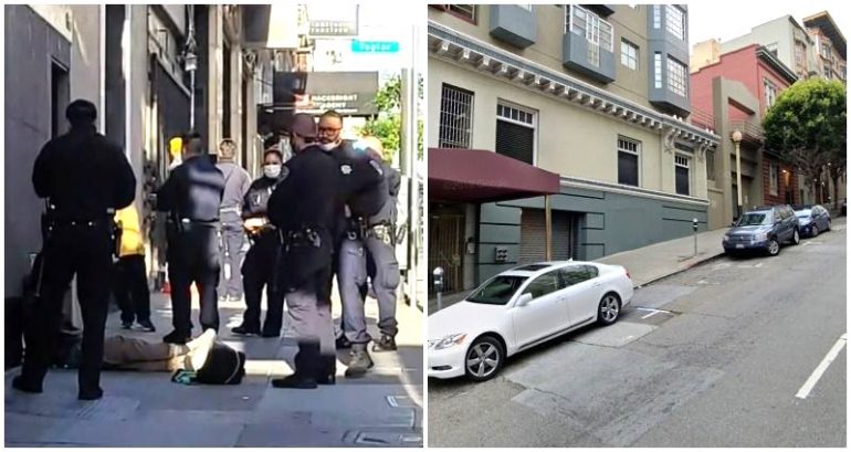 Elderly Asian Woman Aided by Good Samaritan in SF Robbery