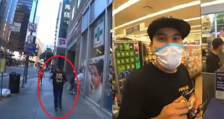 Twitch streamer JoeyKaotyk confronts racist passerby inside LA store