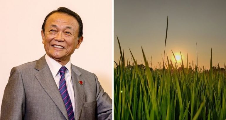 Former Japanese PM Taro Aso faces heat for claiming climate change makes ‘tastier’ rice