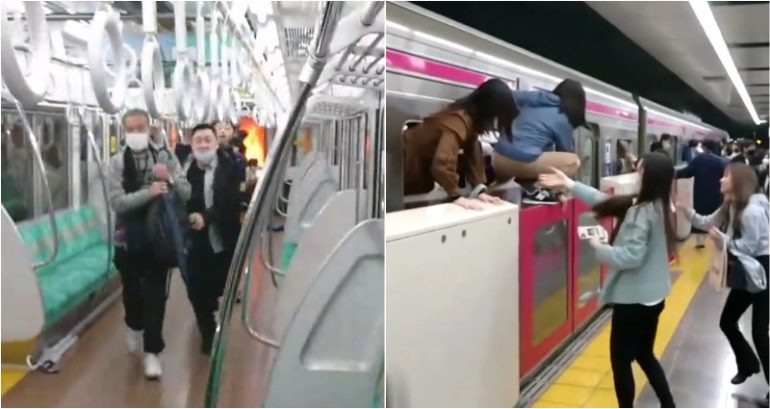 Man dressed as Joker injures 17 in Tokyo train knife and fire attack on Halloween