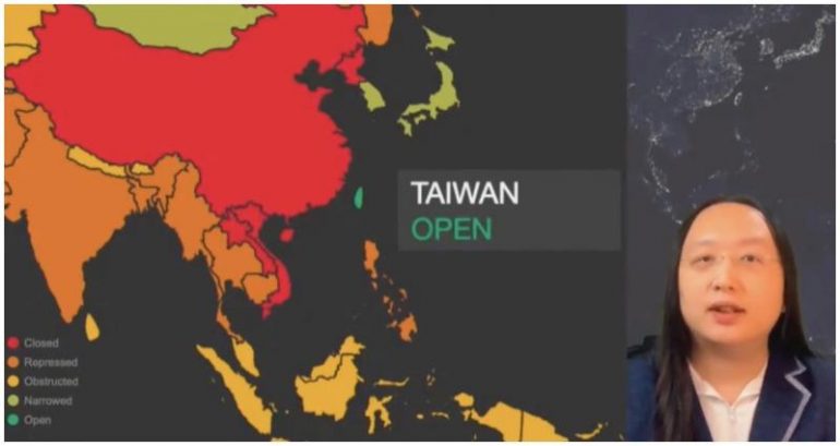 White House allegedly cut Taiwan minister’s feed after map of Taiwan and China in different colors shown
