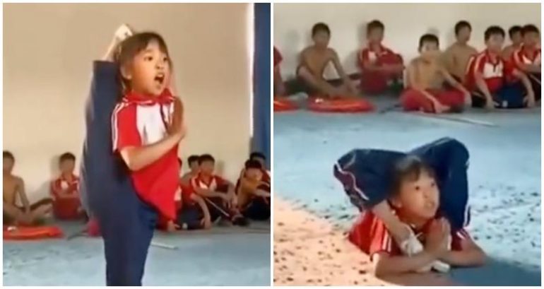 Young girl spellbinds the internet with insanely flexible moves in viral video