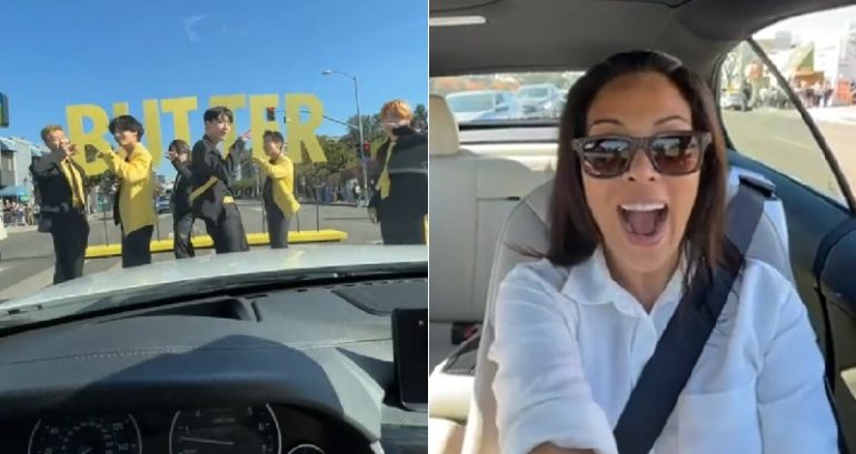 Official video of the unforgettable BTS street concert witnessed by unsuspecting LA drivers is released