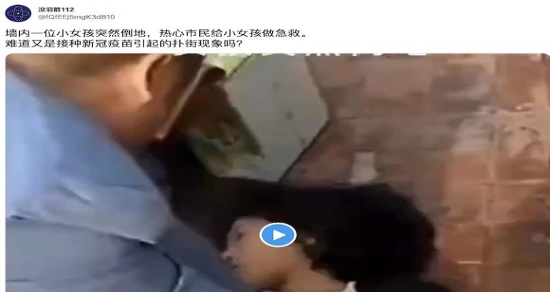Debunked: Viral video showing Chinese woman fainting from COVID-19 vaccination