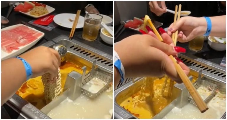 TikTok of diners sneaking in their own ramen to hot pot restaurant to save money goes viral