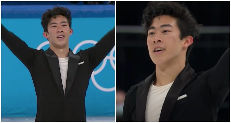 Nathan Chen gives U.S. team early lead with perfect performance only .11 points short of world record