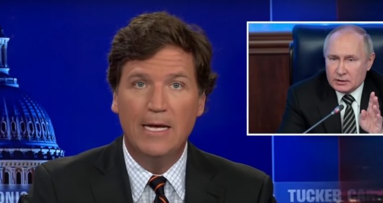 Fox News’ Tucker Carlson asks if ‘Putin eats dogs’ while questioning why Russian president is disliked