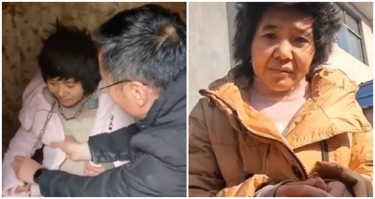 Chained Chinese mother of 8 confirmed to be human trafficking victim