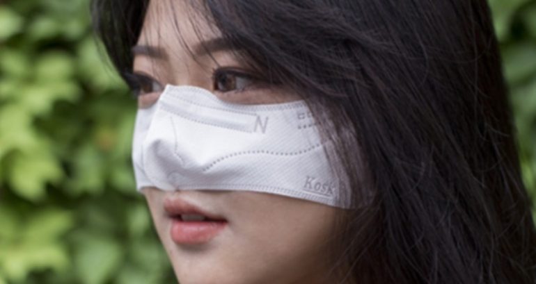 South Korea’s new face mask that can cover only noses so its wearers can eat confuses netizens