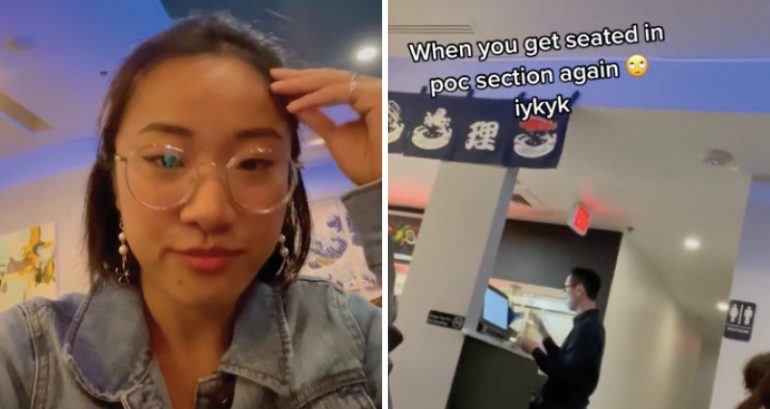 Asian TikTok user claims restaurant seated her and her friends in ‘POC section’