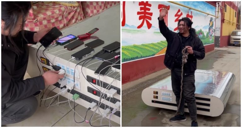 Chinese inventor builds 27,000,000mAH power bank capable of charging 5,000 smartphones