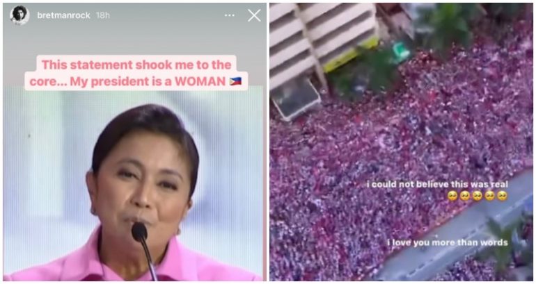 Historic campaign rally of Philippine presidential candidate gets nods from Bretman Rock, Ariana Grande