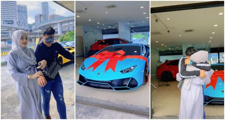 Pregnant woman gifts husband $650,000 Lamborghini so he will care for her and the baby ‘day and night’