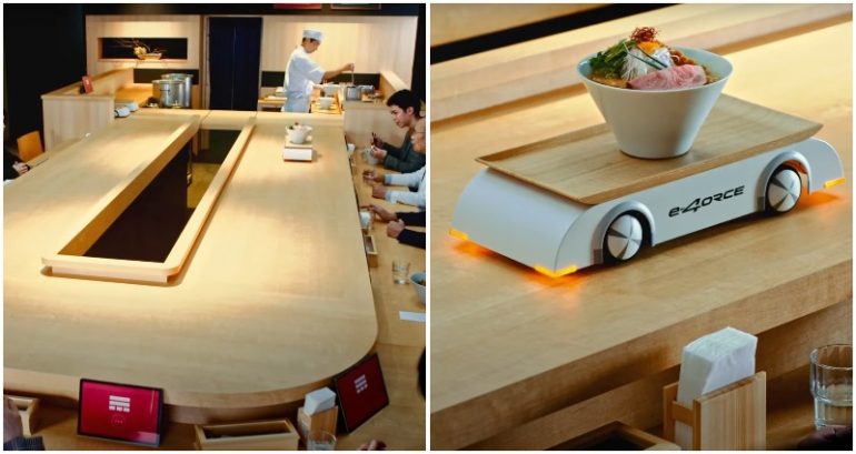Watch: Self-driving ‘car’ that delivers ramen on the counter with no spills to dine-in customers