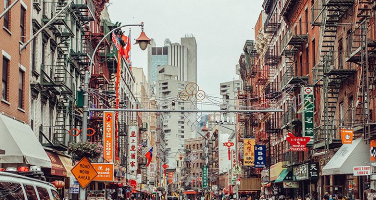 New York Chinatown’s Chinese language street signs are gradually disappearing