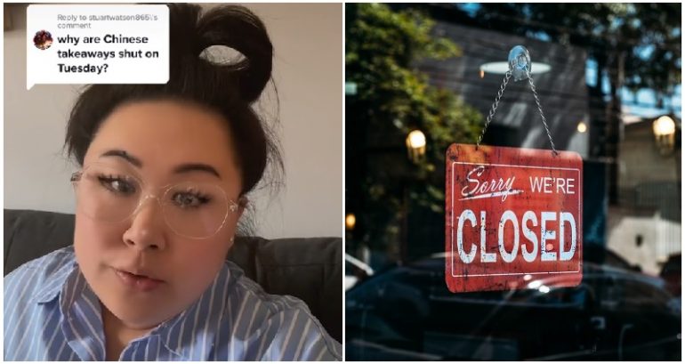 TikTok user explains why some Chinese restaurants are closed on Tuesdays