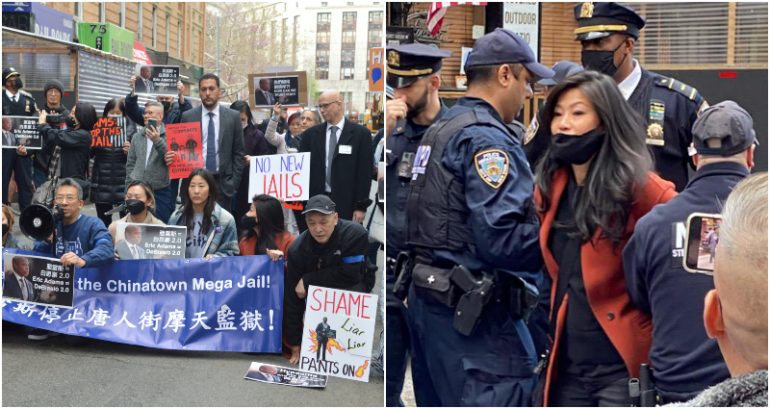 10 protestors arrested for trying to block demolition for New York City Chinatown ‘mega jail’