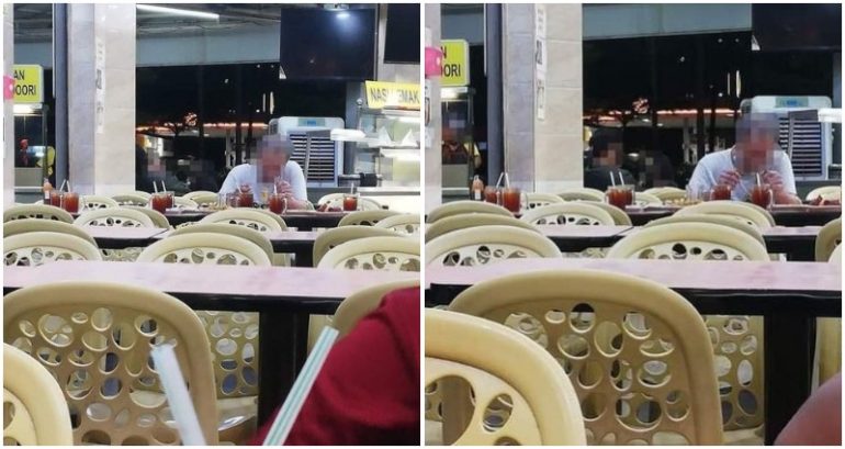 Elderly Malaysian man who orders dinner for 8 but dines alone has netizens offering to eat with him