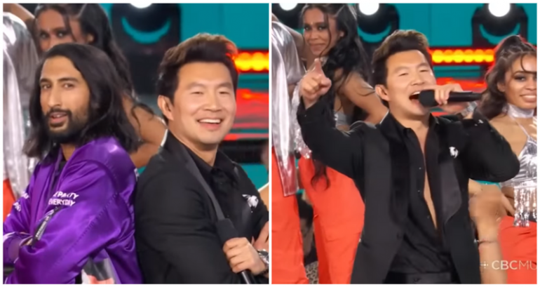 Simu Liu and Tesher take over Juno Awards stage with rousing bhangra dance to ‘Jalebi Baby’