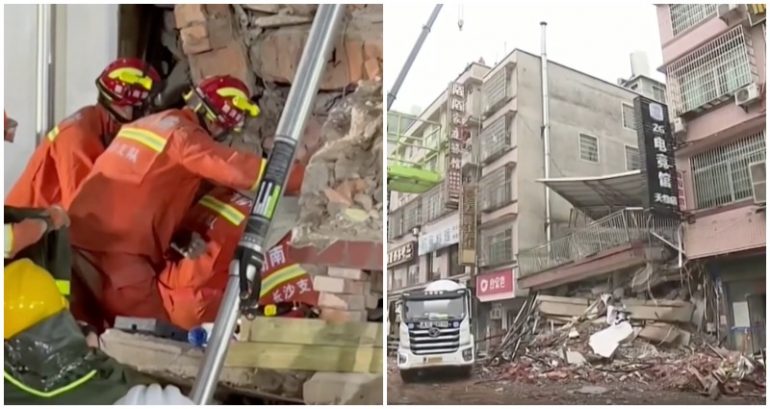 Woman lauded as ‘life’s miracle’ after surviving 6 days under rubble of building collapse in China
