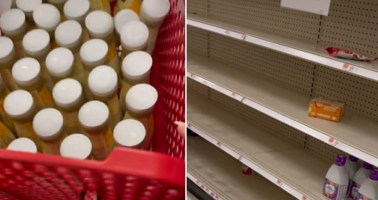 ‘This is the reason there’s a shortage’: Mother calls out shopper hoarding baby formula in viral TikTok video