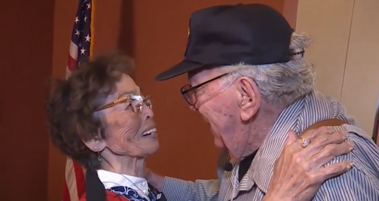 Korean war veteran reunites with long-lost love 70 years after meeting in Japan