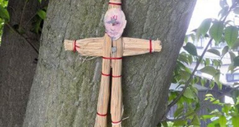 Man arrested after nailing Putin straw doll to sacred tree in Japan as part of death curse
