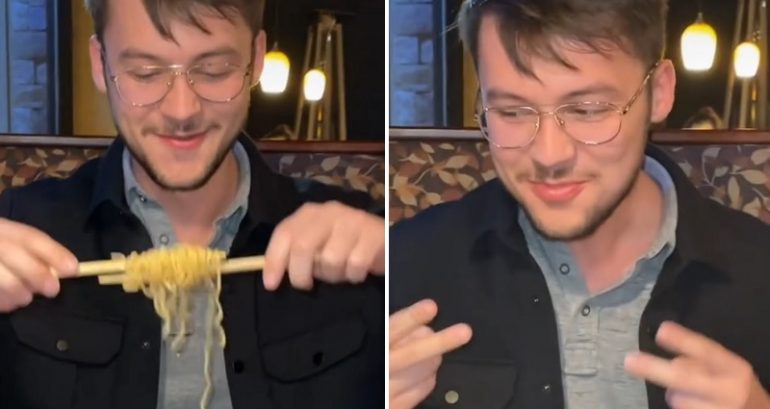 TikTok video of diner’s ‘professional’ chopstick technique for eating ramen leaves viewers puzzled