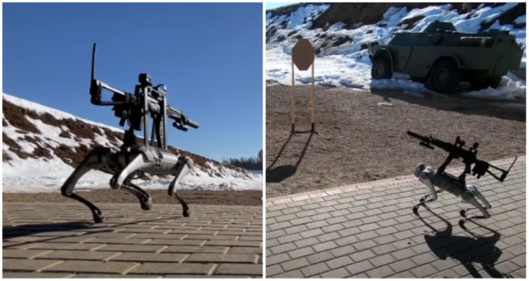 Robot dog outfitted with machine gun in Russia brings us closer to real-life ‘Black Mirror’